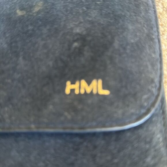 Mark & Graham Blue Suede Clutch/Shoulder Bag - Picture 3 of 8